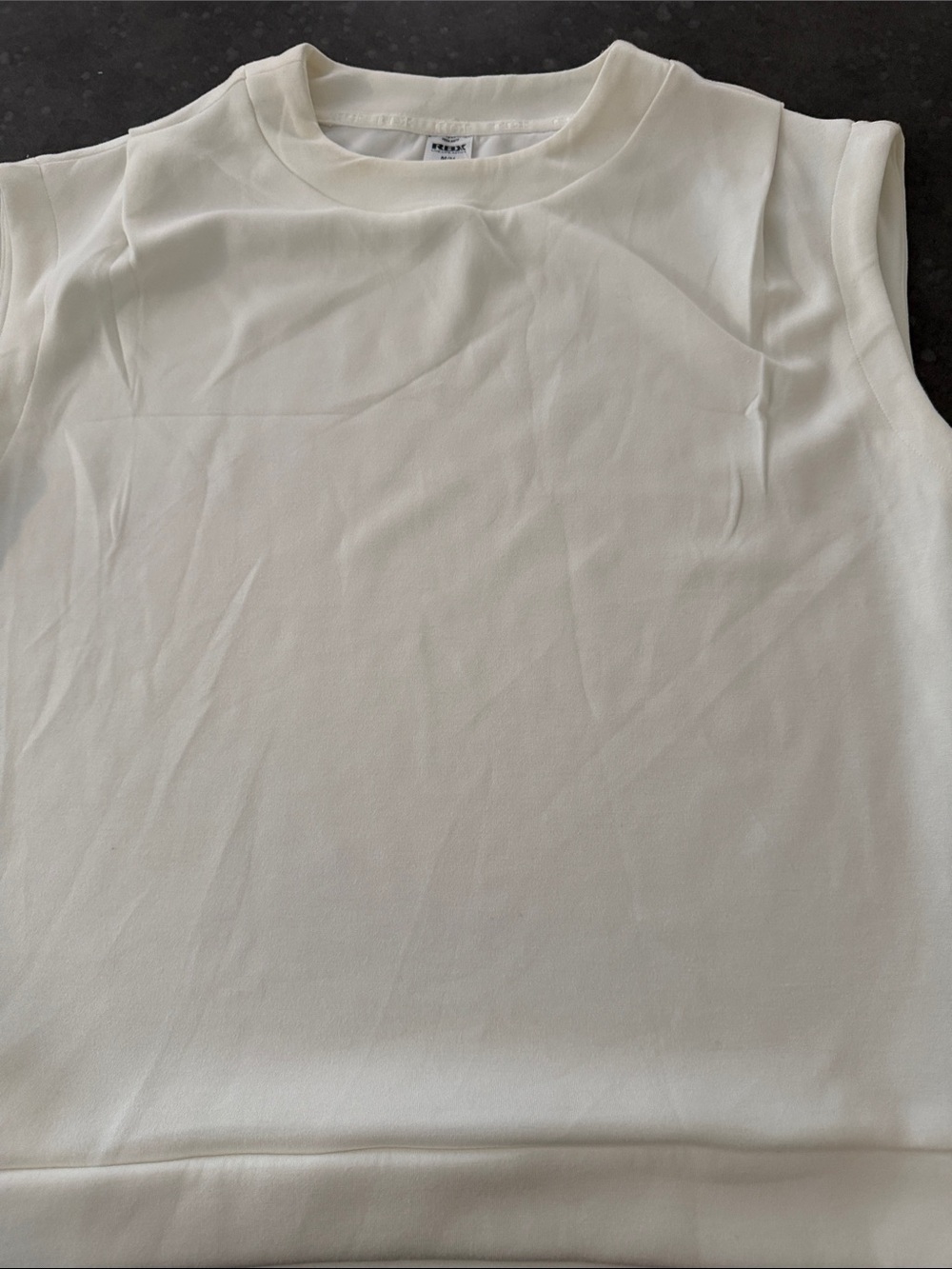 RBX Cream Crewneck Tank Top